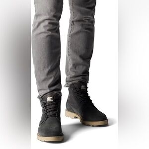 SOREL Men's Caribou OTM
Waterproof Chukka Boots. Color Jet/ Tan Size: 8 NEW